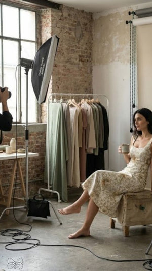 vestido cinza estampado