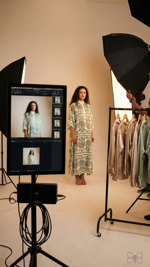 vestido cumprido verde