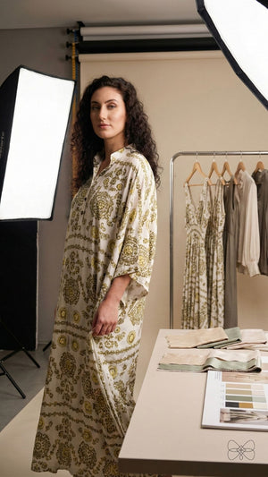 vestido long amarelo