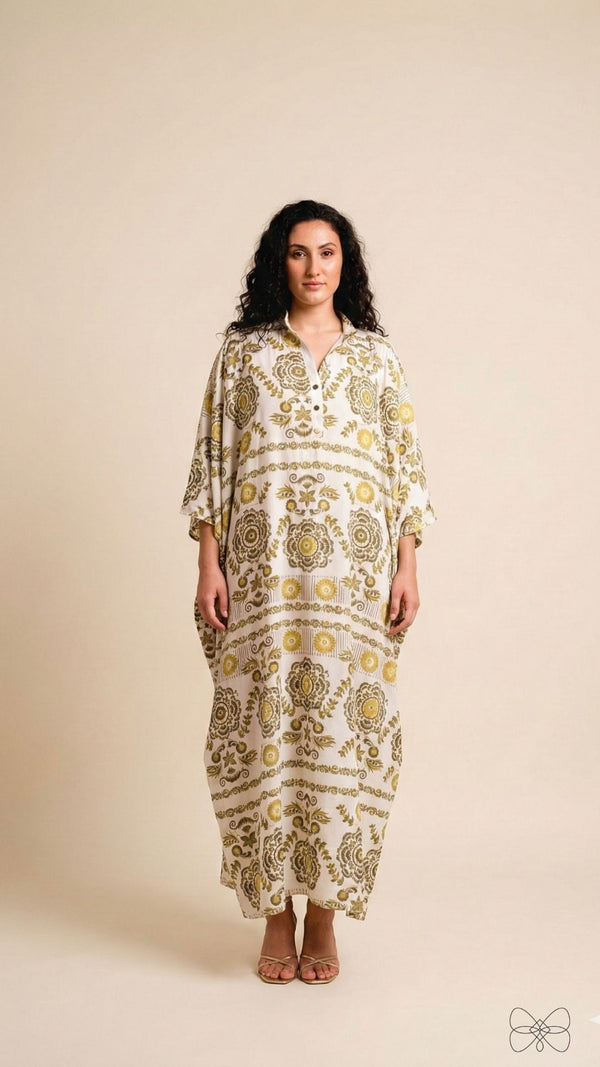 vestido long amarelo